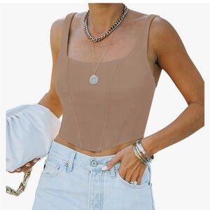 REORIA bustier corset tank top